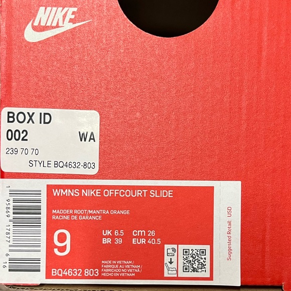 Nike Women’s Offcourt SE Slide Sandals Mantra Orange Size 8 9 10 NEW B04632 803 - Picture 6 of 7